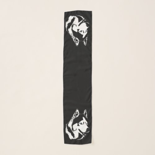 Husky Scarf Siberian Malamute Sled Dog Scarves