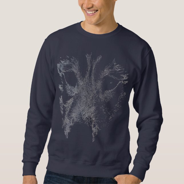 Husky Shirts Sled Dog Sweatshirt Wolf Dog Shirt (Front)