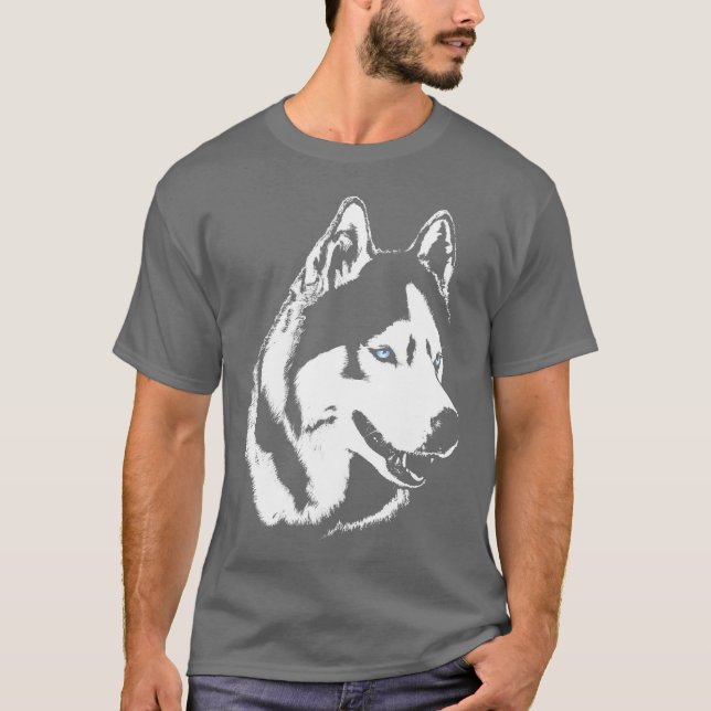 Husky Shirts Wolf Dog Unisex Shirts Dog Shirts (Front)
