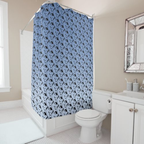 Husky Shower Curtain Husky Malamute Bath Decor