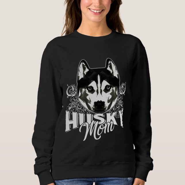 Husky Siberian Husky Mom Sweatshirt (Front)