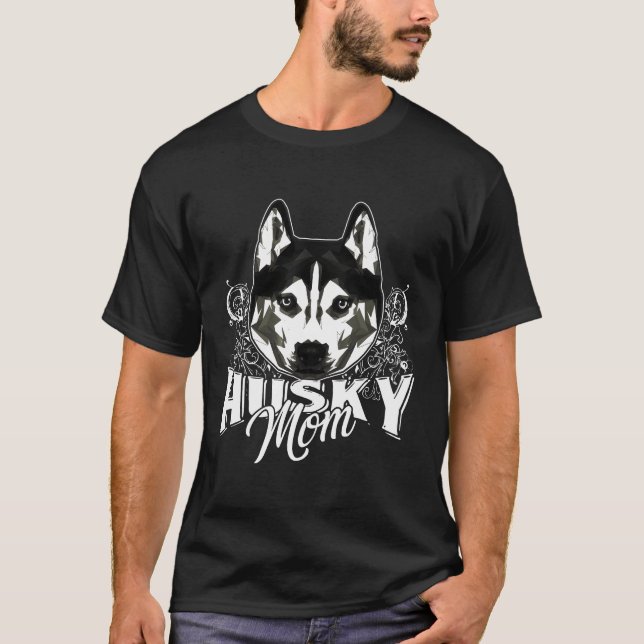 Husky  Siberian Husky Mom T-Shirt (Front)