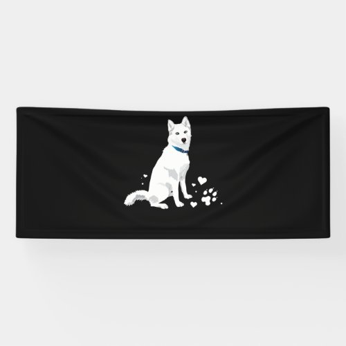 Husky Siberian Husky Sweet White Snow Dog Banner
