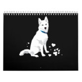Husky | Girl Who Loves Huskies Siberian Husky Dog Calendar | Zazzle