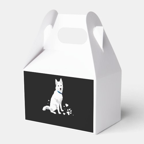 Husky Siberian Husky Sweet White Snow Dog Favor Boxes