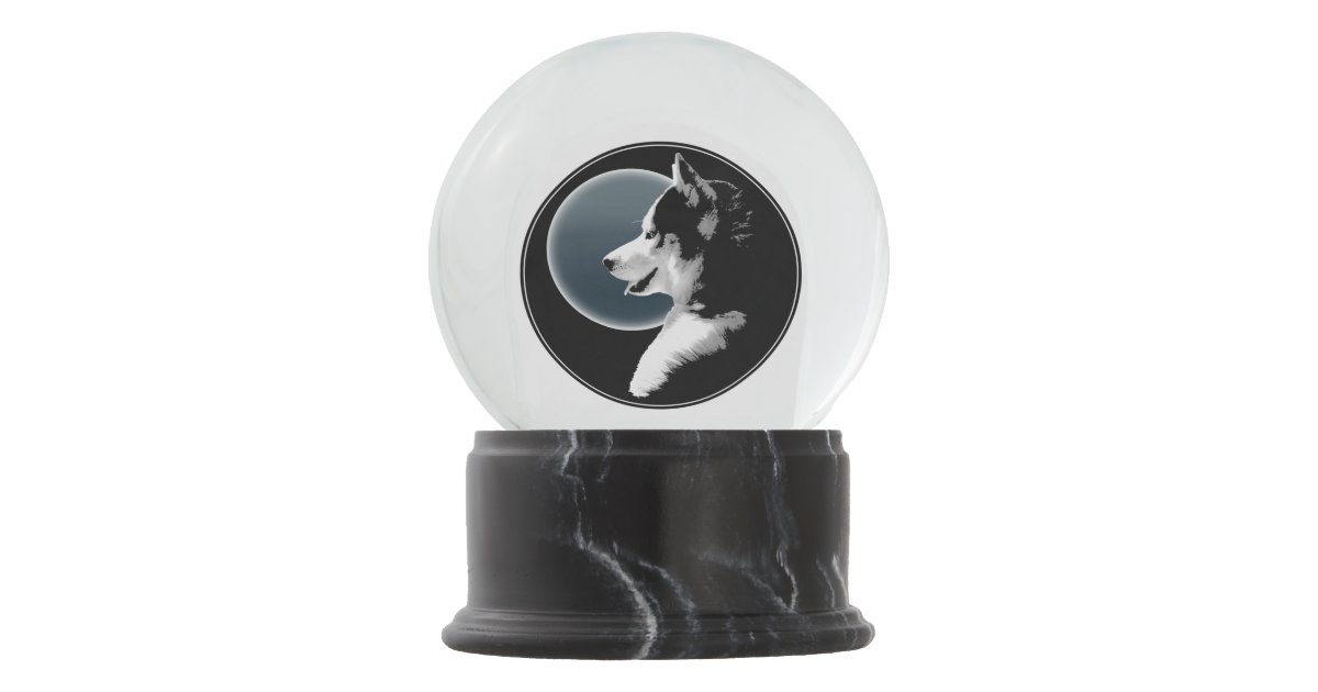 Husky Snowglobe Husky Puppy Customize Snowglobe Zazzle