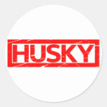 Husky Stamp Classic Round Sticker