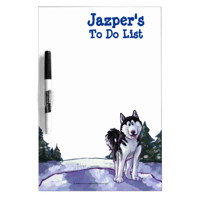 Husky Stationery Dry-Erase Board (Front)