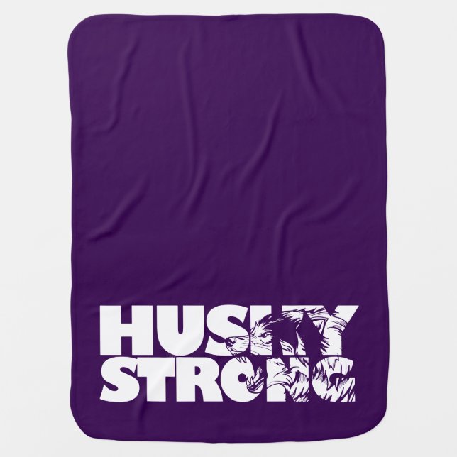 Husky Strong Baby Blanket (Front)