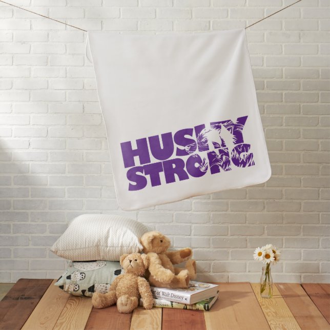 Husky Strong Baby Blanket (In Situ)