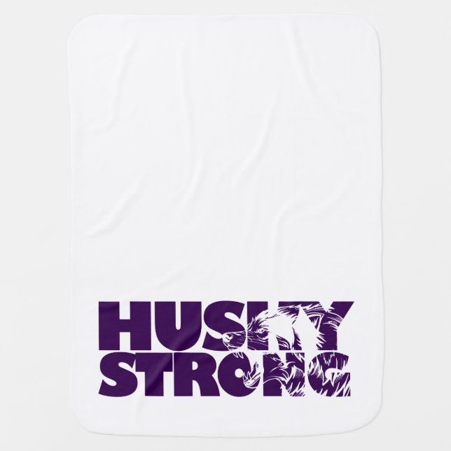 Husky Strong Baby Blanket (Front)