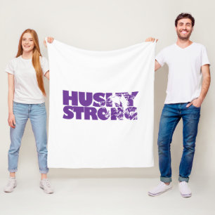 Husky Strong Fleece Blanket