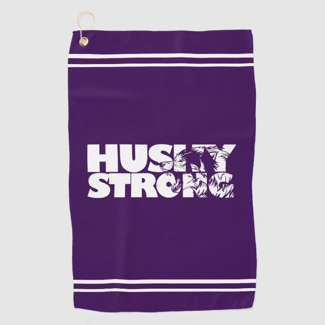 Husky Strong Golf Towel (Front)