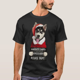 Husky Syberian Santa Xmas T-Shirt