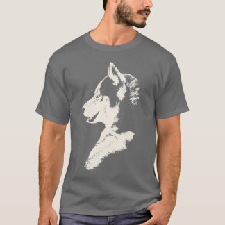Husky T-Shirt Husky / Wolf Art Tee Dog Shirts