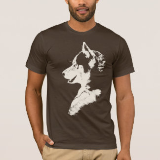 Husky T-shirt Wolf Art Hooded Shirt Sled Dog Shirt