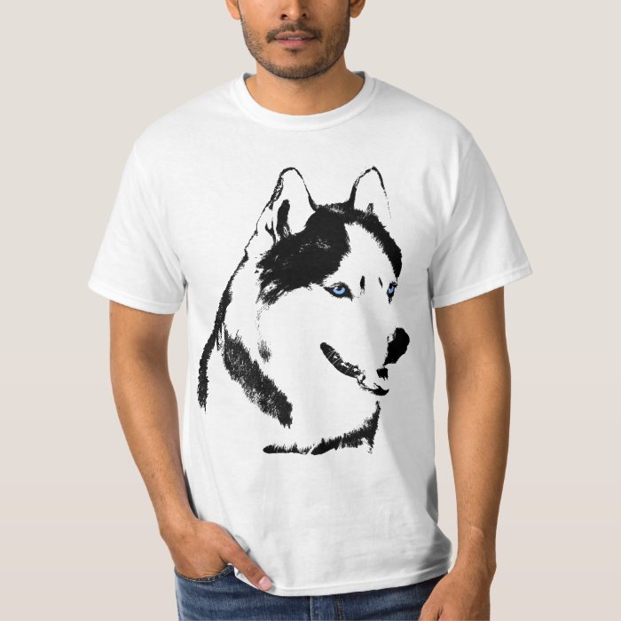 Husky Tshirt Wolf Husky Tee Sled Dog Husky Shirts Zazzle