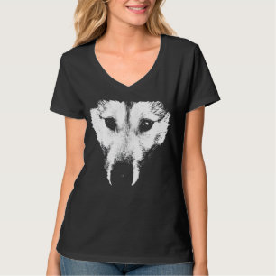 Husky T-Shirt Women's Husky Wolf Art Tee Dog Shirt