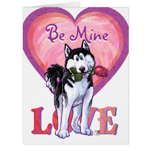 Husky Valentine's Day Cards (Front)