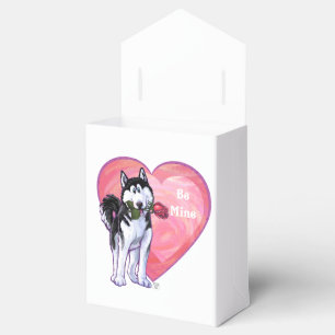 Husky Valentine's Day Favor Boxes