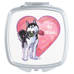 Husky Valentine's Day Mirror For Makeup