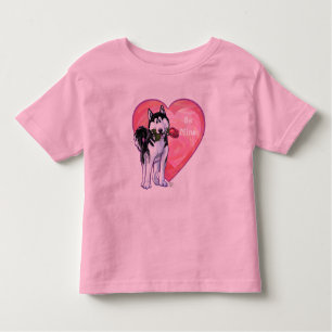 Husky Valentine's Day Toddler T-shirt