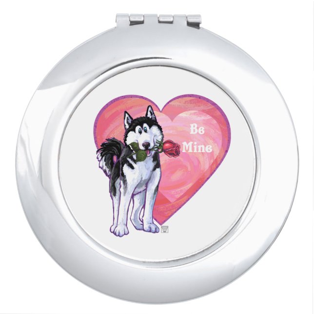 Husky Valentine's Day Vanity Mirror (Front)