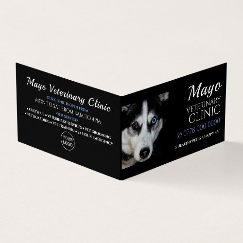 Husky Veterinarian Veterinary Service Detailed Business Card