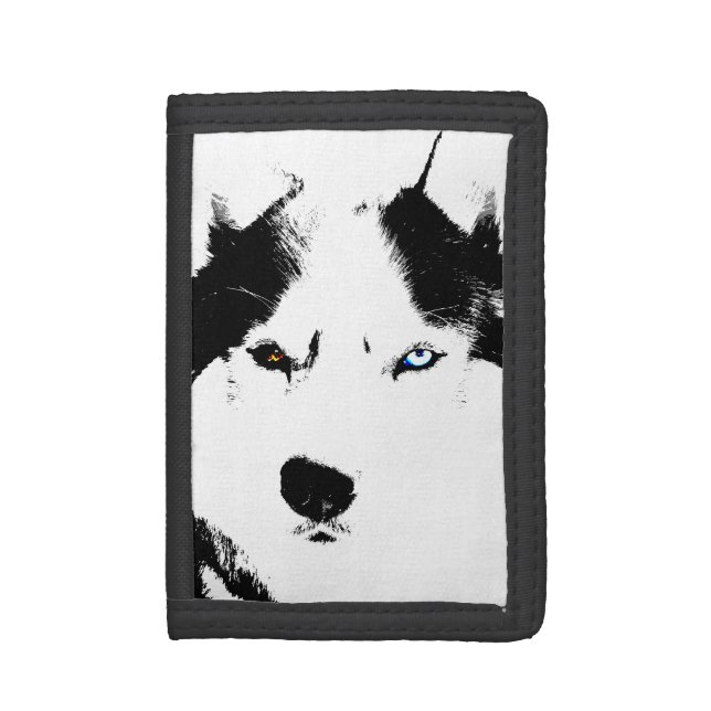 Husky Wallet Siberian Husky Malamute Wallet (Front Vertical)