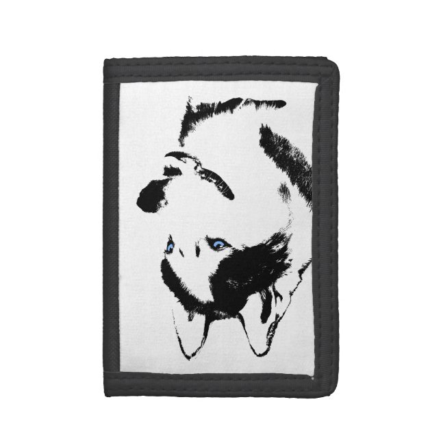 Husky Wallet Siberian Husky Malamute Wallet (Front Vertical)