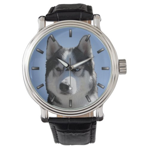 Husky Watch Siberian Husky Malamute Wrist Watch