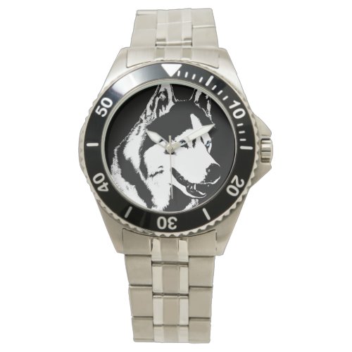 Husky Watch Siberian Husky Malamute Wrist Watch