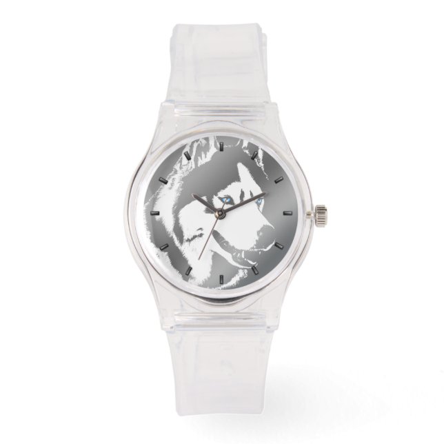 Husky Watch Siberian Husky Malamute Wrist Watch (Front)