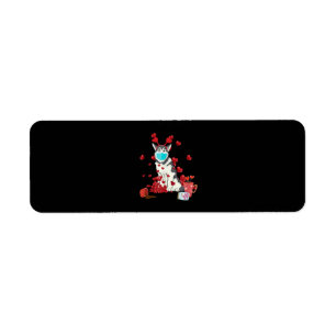 Husky Wear Face Mask Valentines Day Gift Label