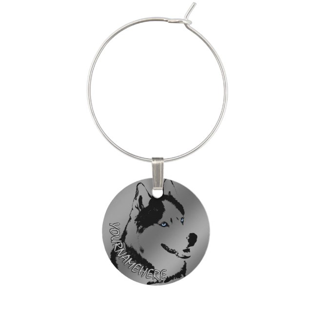 Husky Wine Charms Custom Wolf Dog Drink Charms (Fourth Charm)