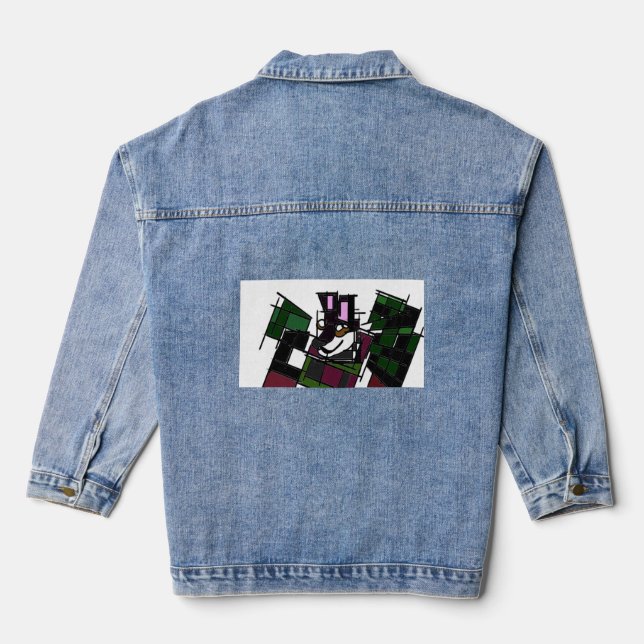 Husky winter  denim jacket (Back)