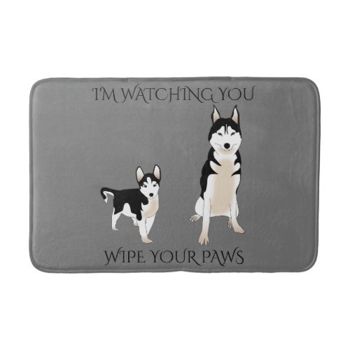 Husky Wipe Your Paws Bath Mat