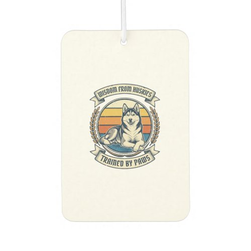 Husky Wisdom Shirt Vintage Engraving Dog Lover Des Air Freshener