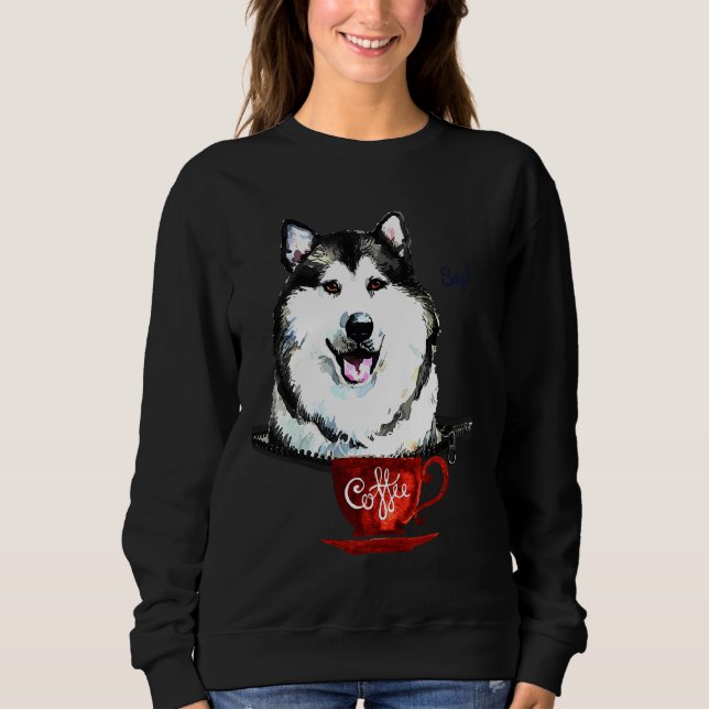 Husky With Alaskan Malamute Sweatshirt (Front)