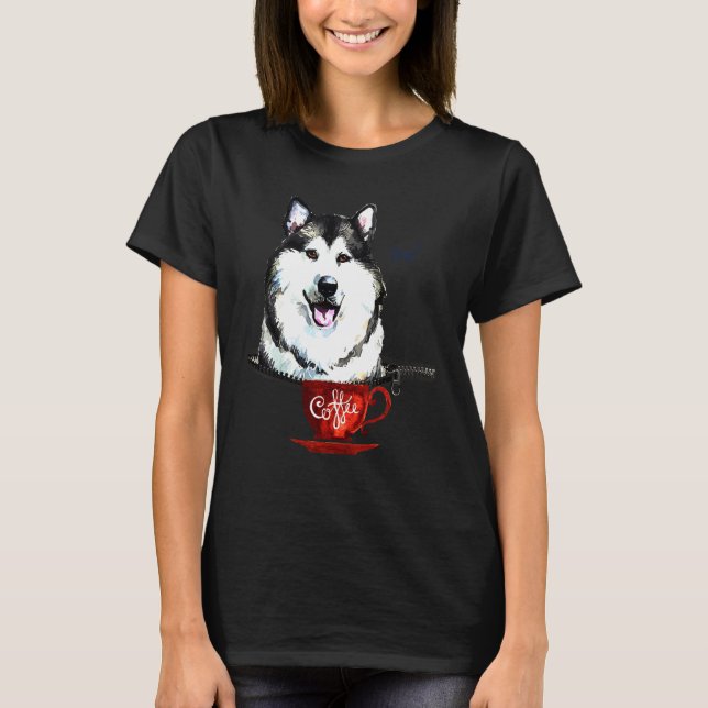 Husky With Alaskan Malamute T-Shirt (Front)
