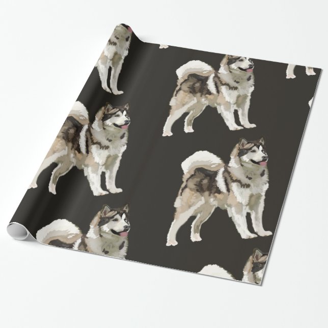 Husky  Wrapping Paper (Unrolled)