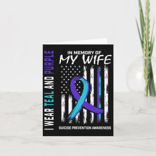 Husnd In Memory Of Wife Suicide Awareness Preventi Card
