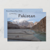 Hussaini Hanging Bridge Pakistan Postcard (Front/Back)