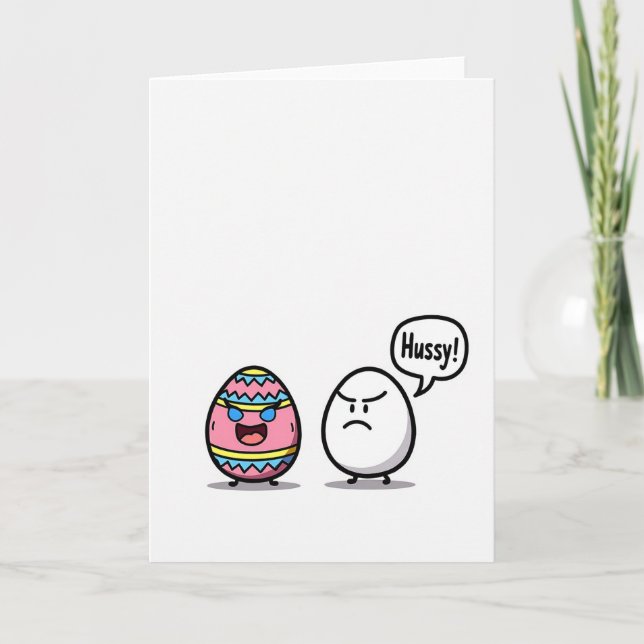 Hussy Funny Art Card (Front)