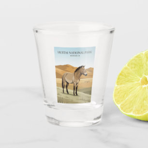 Hustai National Park Mongolia Shot Glass