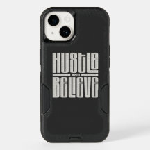 Hustle and Believe Motivational Embroidered Style