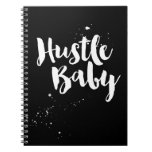 Hustle Baby Notebook, Handpainted Brush Script Notebook at Zazzle