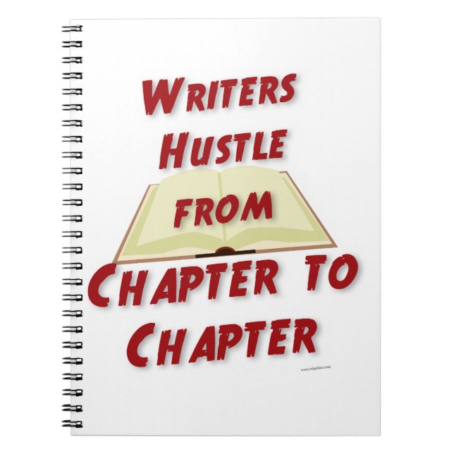  Hustle By Chapter Motivation For Authors Notebook (Front)