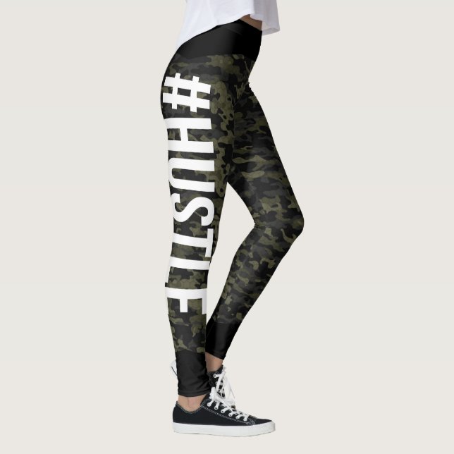 #HUSTLE Camo Leggings (Right)
