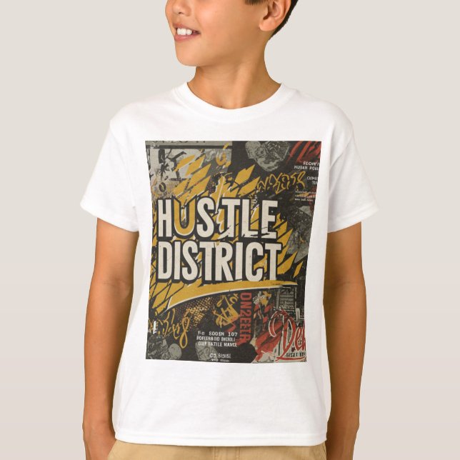 Hustle District  T-Shirt (Front)